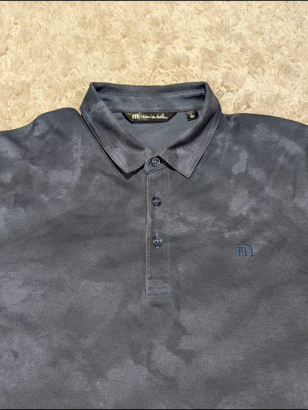 Travis Mathew Washed Charcoal Polo